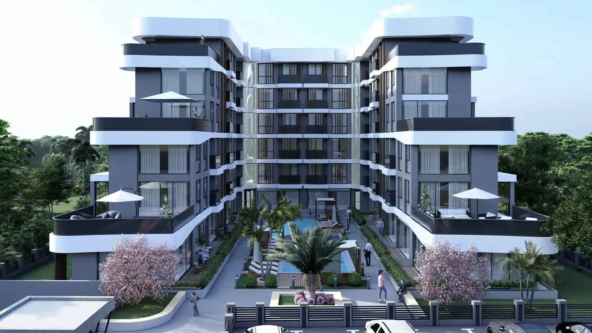 Изображение Современные квартиры в строящемся комплексе в Алтынташе под ВНЖ и гражданство